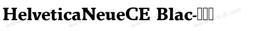 HelveticaNeueCE Blac字体转换